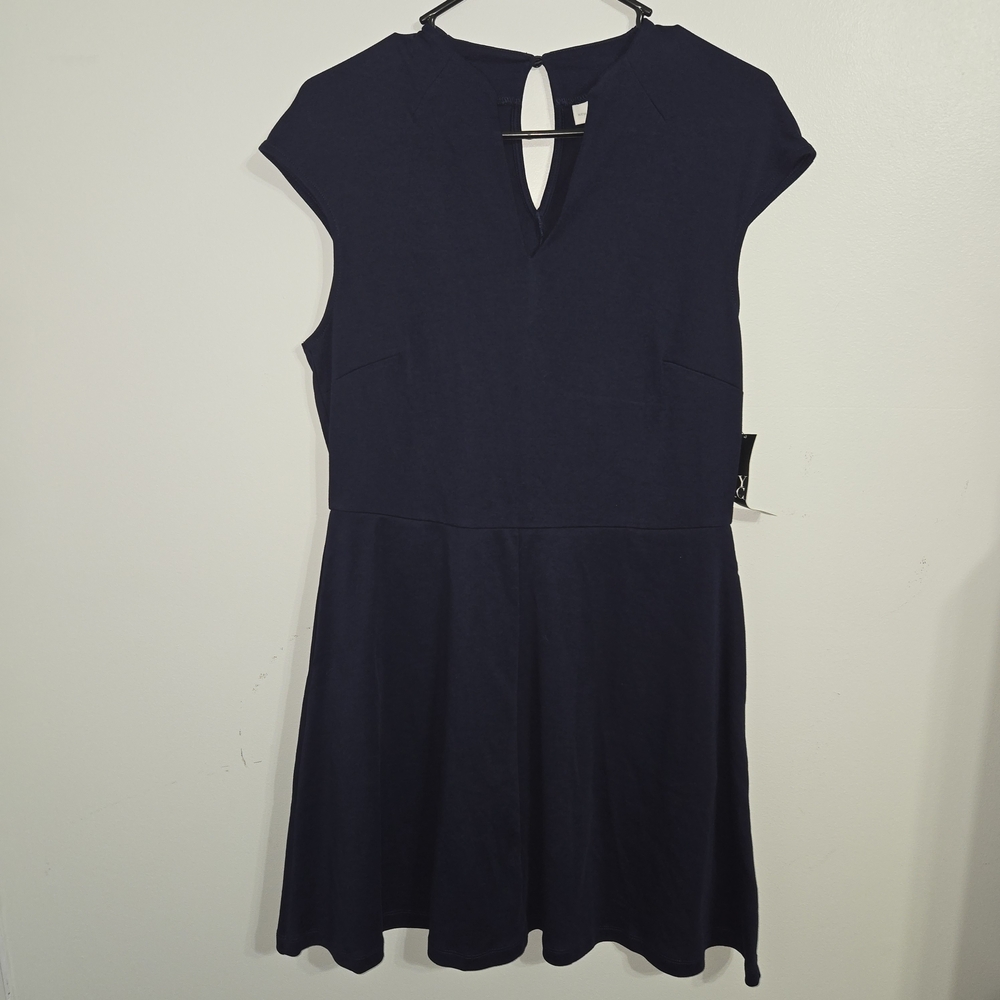 M#5 New york & Company Elegant Navy Blue Women's‎ Dress Size M